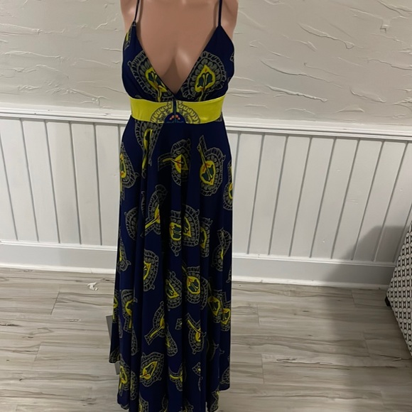 TriciaFix collection for free people navy patterned lined dress - Picture 1 of 4